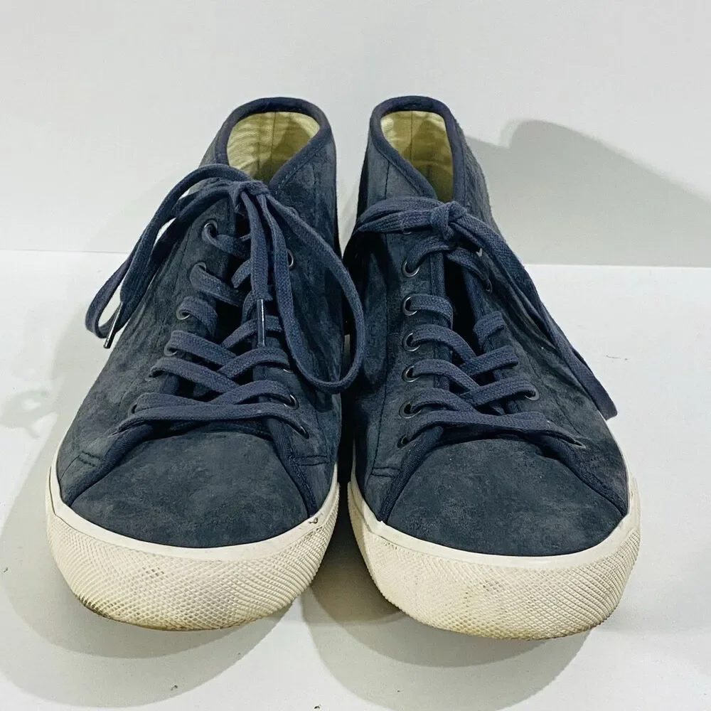SeaVees Mens Monterey blue suede 11 high-Top Lace Up Classic Sneaker Shoes